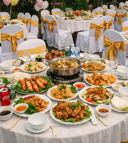 Nấu tiệc sinh nhật Phú Giáo