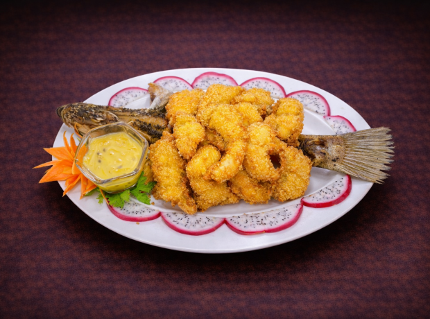 Cá chẽm sốt chanh dây