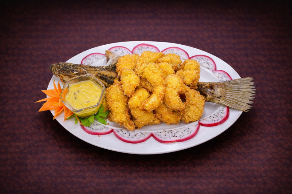 Cá chẽm sốt chanh dây
